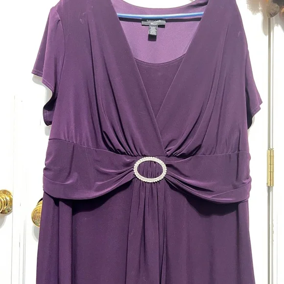 R&M Richards Purple Pantsuit - Picture 1 of 4